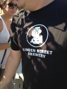 Linden Street Brewery manned the beer area in front of their brewery which was incorporated into the festival. They were pouring the new Hiero Glo beer. It was a thick and cloudy pilsner. Loads of flavor. It was sweltering hot all day and i loved it.